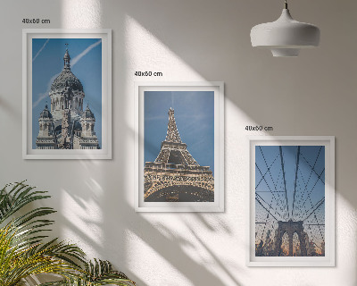 Set di quadri incorniciati Vedute di edifici di città di tutto il mondo