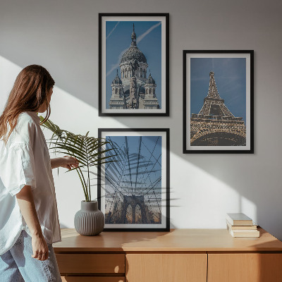 Set di quadri incorniciati Vedute di edifici di città di tutto il mondo