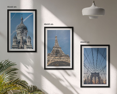Set di quadri incorniciati Vedute di edifici di città di tutto il mondo