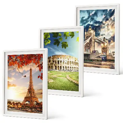 Set di quadri incorniciati motivo Monumenti d'Europa