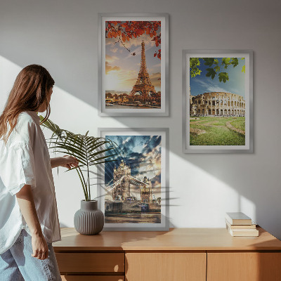 Set di quadri incorniciati Monumenti d'Europa