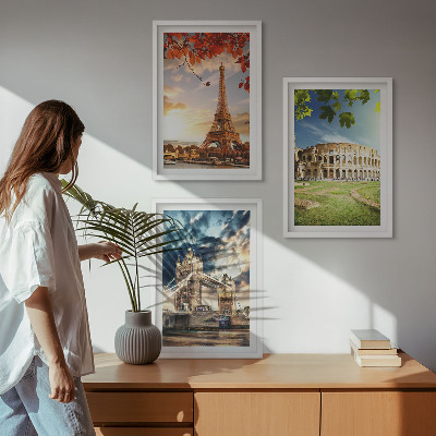 Set di quadri incorniciati Monumenti d'Europa