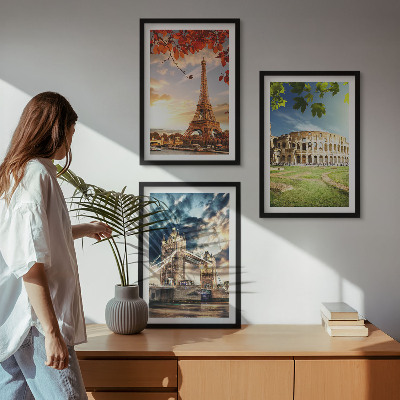 Set di quadri incorniciati Monumenti d'Europa