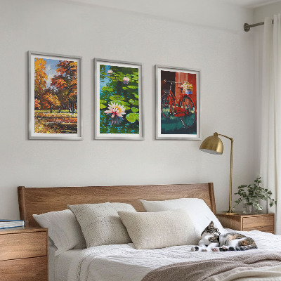 Set di quadri incorniciati Colori autunnali, terrazza dei gigli