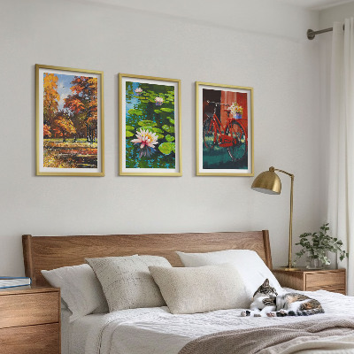 Set di quadri incorniciati Colori autunnali, terrazza dei gigli