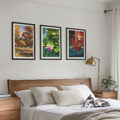 Set di quadri incorniciati Colori autunnali, terrazza dei gigli
