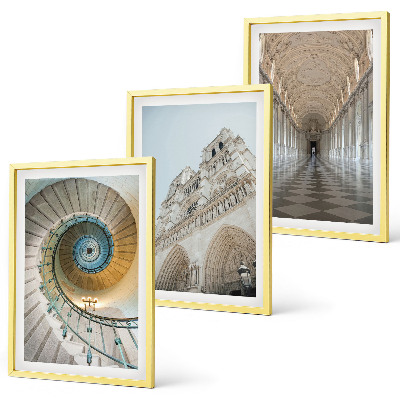 Composizione di quadri Scala a chiocciola della facciata della cattedrale