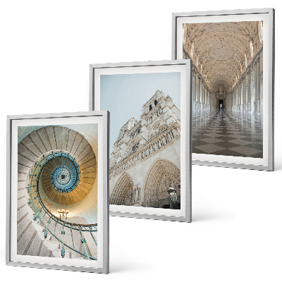 Composizione di quadri Scala a chiocciola della facciata della cattedrale