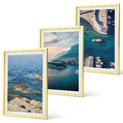 Composizione di quadri Panorami marini, scogliere, porti