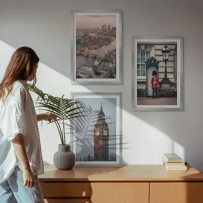Set di quadri incorniciati con stampa London Bridge Guardian e Big Ben