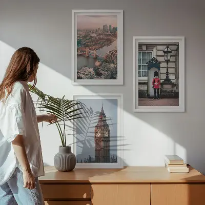 Set di quadri incorniciati con stampa London Bridge Guardian e Big Ben