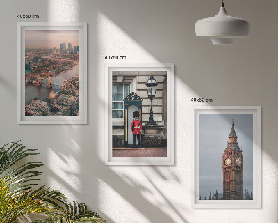 Set di quadri incorniciati London Bridge Guardian Big Ben