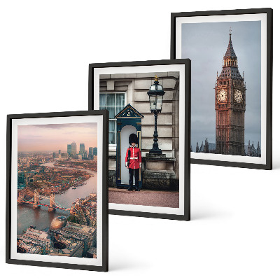 Set di quadri incorniciati London Bridge Guardian Big Ben