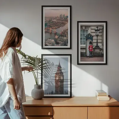 Set di quadri incorniciati con stampa London Bridge Guardian e Big Ben