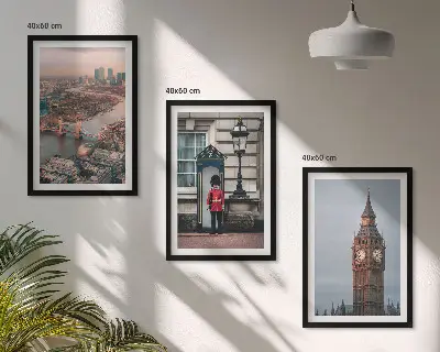 Set di quadri incorniciati con stampa London Bridge Guardian e Big Ben