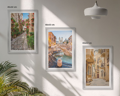 Set di quadri incorniciati Le affascinanti vie della fontana