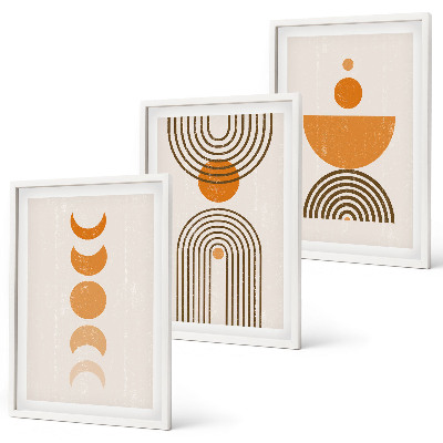 Set di quadri incorniciati Decorazioni bohémien minimaliste