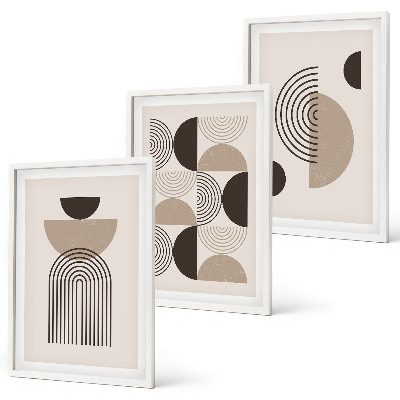 Set di quadri incorniciati Modelli astratti di minimalismo