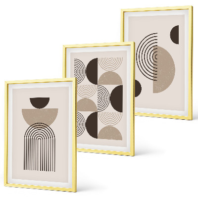 Set di quadri incorniciati Modelli astratti di minimalismo