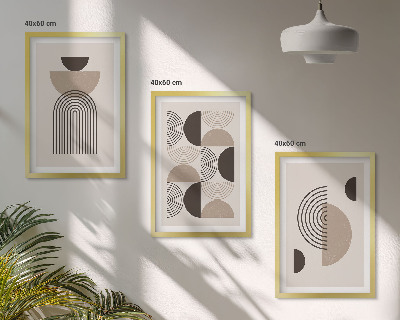 Set di quadri incorniciati Modelli astratti di minimalismo