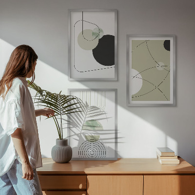Composizione di quadri Forme astratte e colori