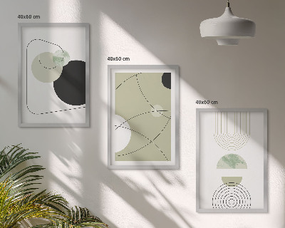 Composizione di quadri Forme astratte e colori