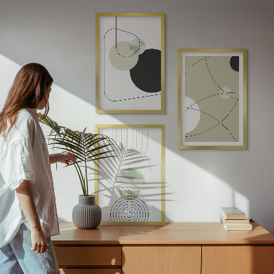 Composizione di quadri Forme astratte e colori