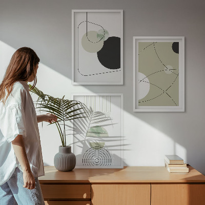 Composizione di quadri Forme astratte e colori