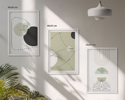 Composizione di quadri Forme astratte e colori