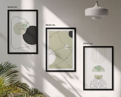 Composizione di quadri Forme astratte e colori