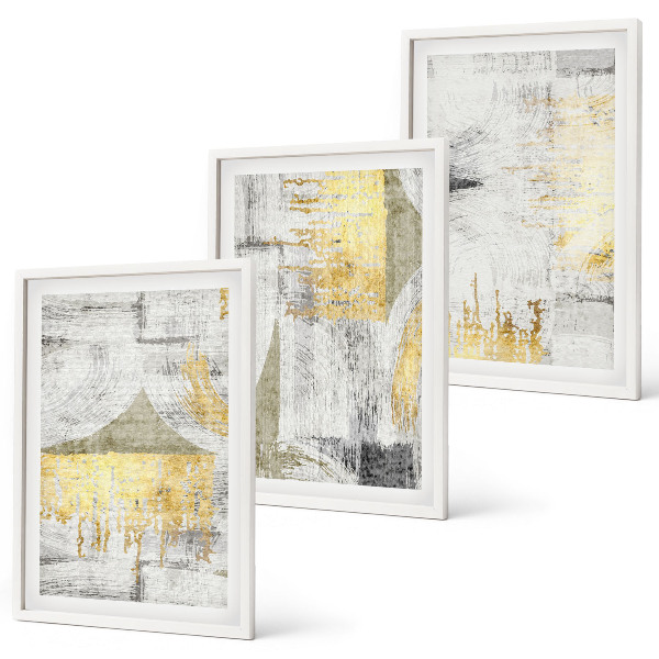 Set di quadri incorniciati Motivi astratti e alla moda per la pittura