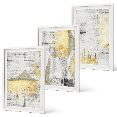 Set di quadri incorniciati Motivi astratti e alla moda per la pittura