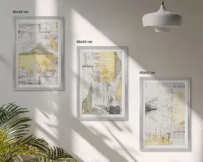 Set di quadri incorniciati con motivi astratti