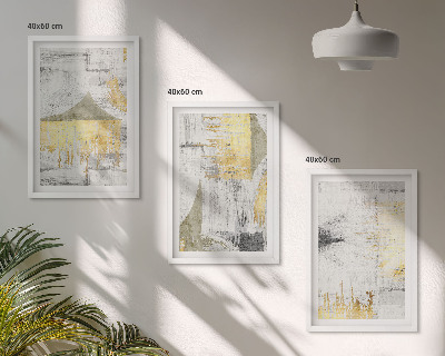 Set di quadri incorniciati Motivi astratti e alla moda per la pittura