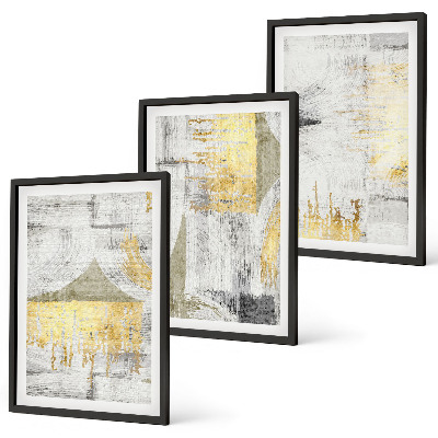 Set di quadri incorniciati Motivi astratti e alla moda per la pittura