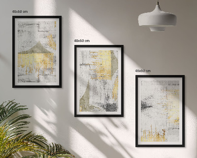 Set di quadri incorniciati Motivi astratti e alla moda per la pittura