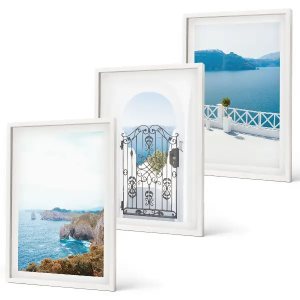 Set di quadri incorniciati architettura marina greca