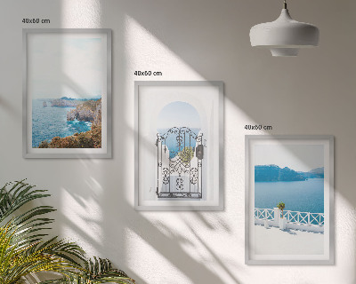 Set di quadri incorniciati Architettura marina della Grecia