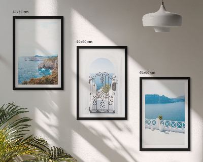 Set di quadri incorniciati Architettura marina della Grecia