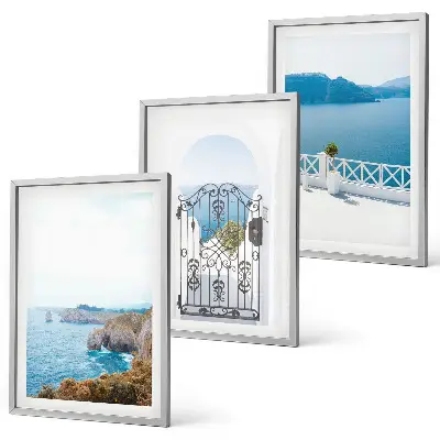 Set di quadri incorniciati architettura marina greca