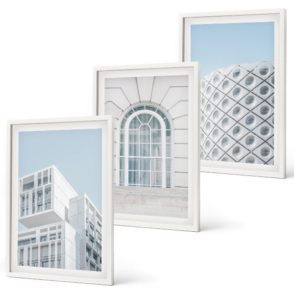 Set di quadri incorniciati geometria dell'architettura moderna