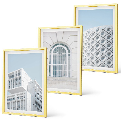 Set di quadri incorniciati geometria dell'architettura moderna