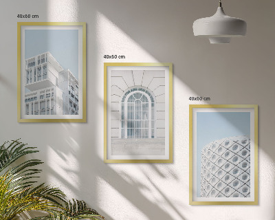 Set di quadri incorniciati geometria dell'architettura moderna