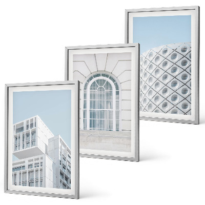 Set di quadri incorniciati geometria dell'architettura moderna