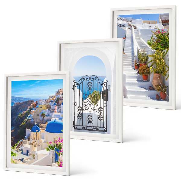 Set di quadri incorniciati Architettura di Santorini Oia