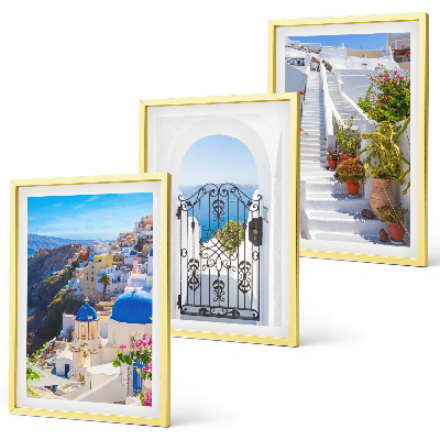 Set di quadri incorniciati Architettura di Santorini Oia