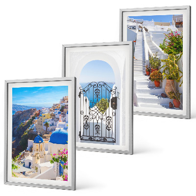 Set di quadri incorniciati Architettura di Santorini Oia