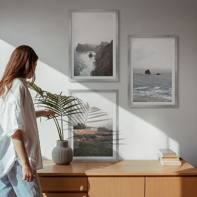 Set di quadri incorniciati Paesaggi di montagna e di mare