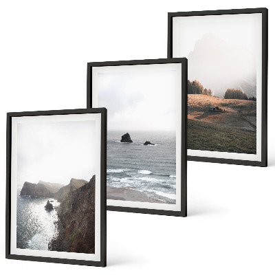 Set di quadri incorniciati Paesaggi di montagna e di mare