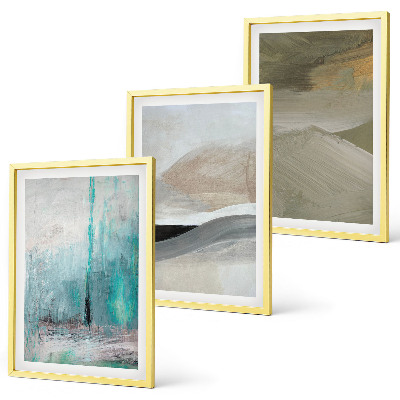 Set di quadri incorniciati Decorazioni astratte dipinte